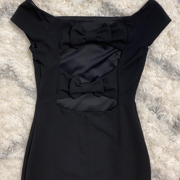 Lulus bow-getter off the shoulder bodycon dress - Picture 5 of 9